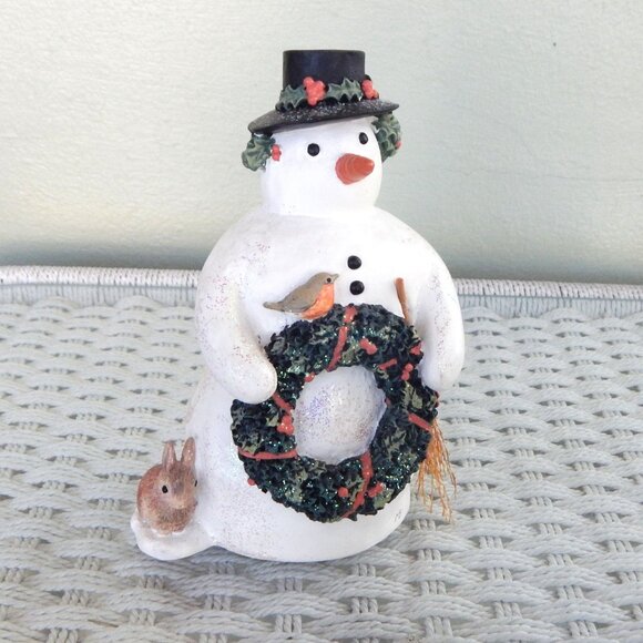 Vintage - Hallmark Marjolein Bastin Snowman Figure - MUSICAL- "Deck the Halls" - Picture 2 of 11